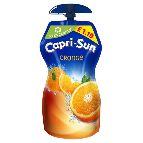 Capri Sun Orange Juice Drink 330ml (Pack of 15)