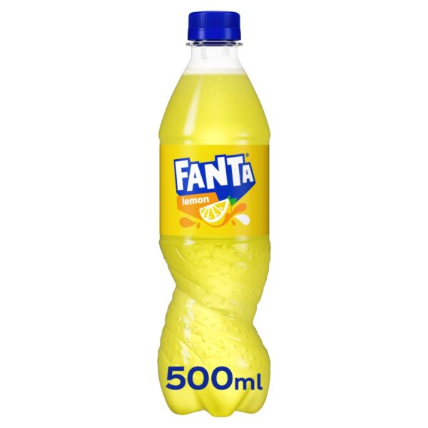 Fanta Lemon Soft Drink 500ml PET (Pack of 12)