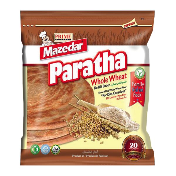 Mazedar Whole Wheat Paratha (Value 20Pcs Pack) (10x20PCSX1.6KG)