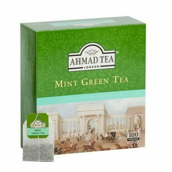 Ahmad Tea Bag Mint Green Tea 100 bagsx12