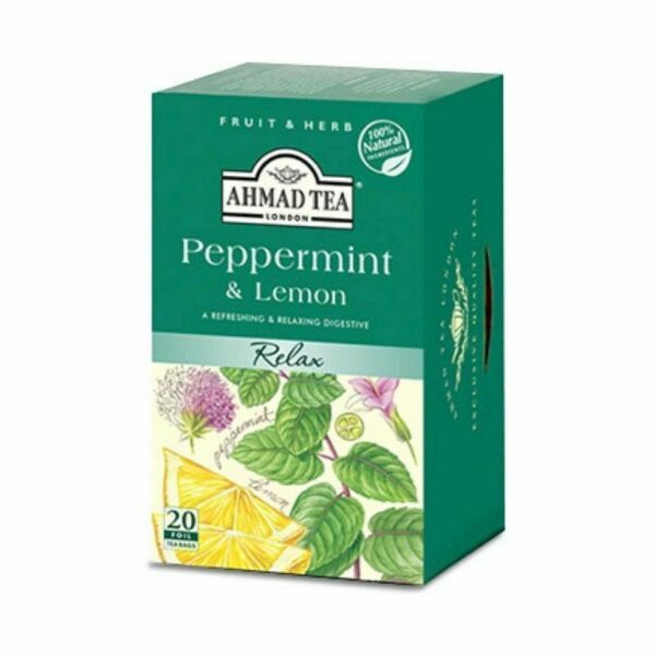 Ahmad Tea Peppermint & Lemon Tea Bags 40Gx6