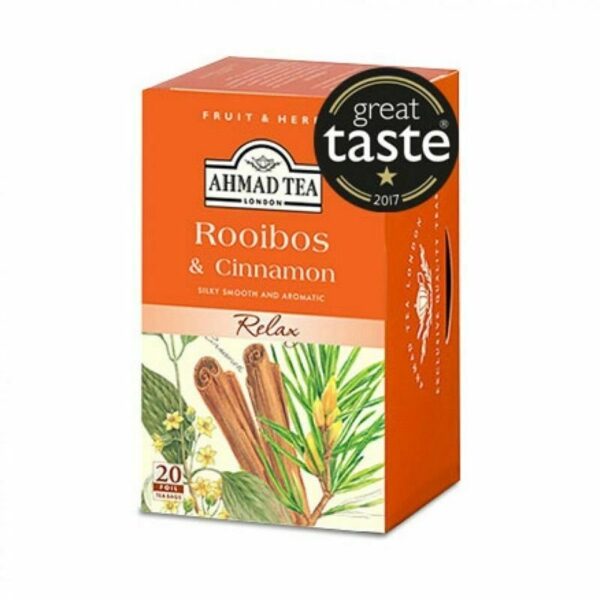 Ahmad Tea Rooibos & Cinnamon Tea Bags 40Gx6