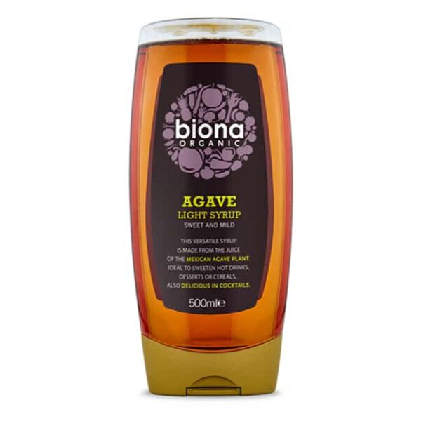 Biona Organic Agave Light Syrup Squeezy 250mlx6