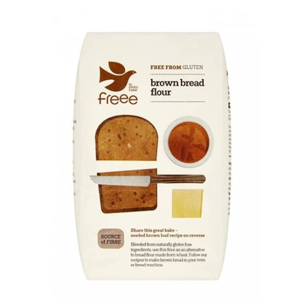 Doves Farm Gluten Free Brown Bread Flour 1KGx5