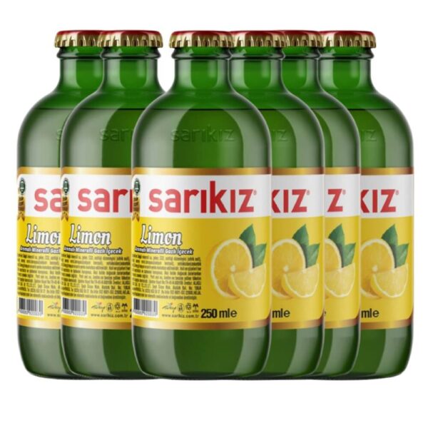 Sarikiz Lemon Flavoured Mineral Water 250 ml x 6x4
