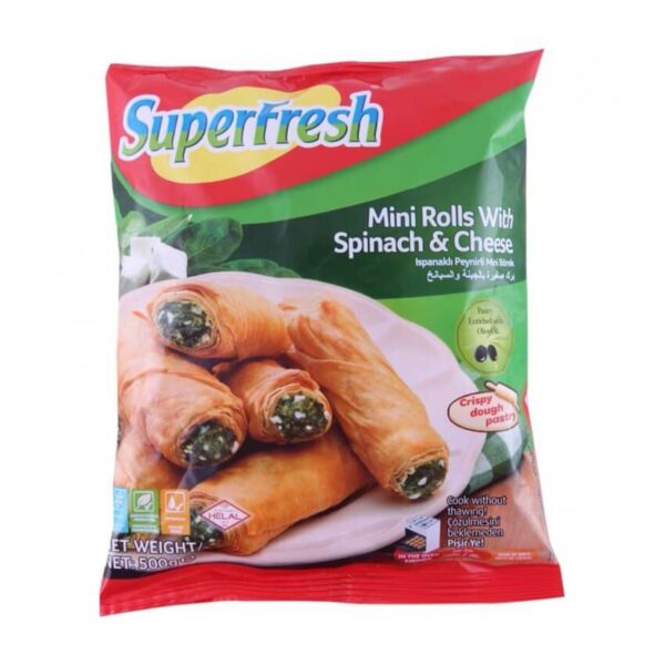 Superfresh Mini Roll Spinach & Cheese 500Gx16
