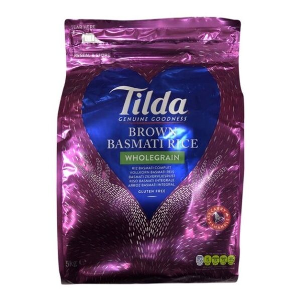Tilda Brown Basmati Rice 5kg (1x5kg)