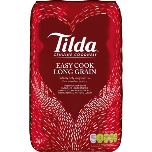 Tilda Easy Cook Rice – 2kg x4