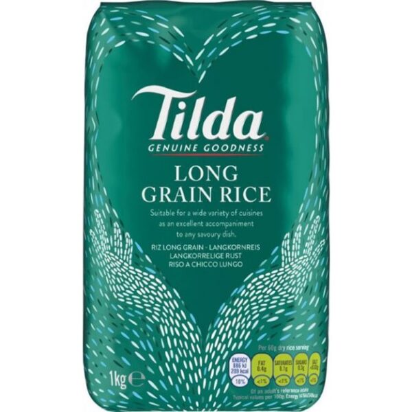 Tilda Long Grain Rice 1kg (8 Pack)