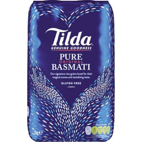 Tilda Pure Basmati Rice 2KGx4